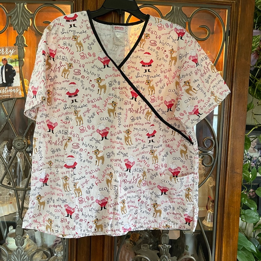 Rudolph scrub top